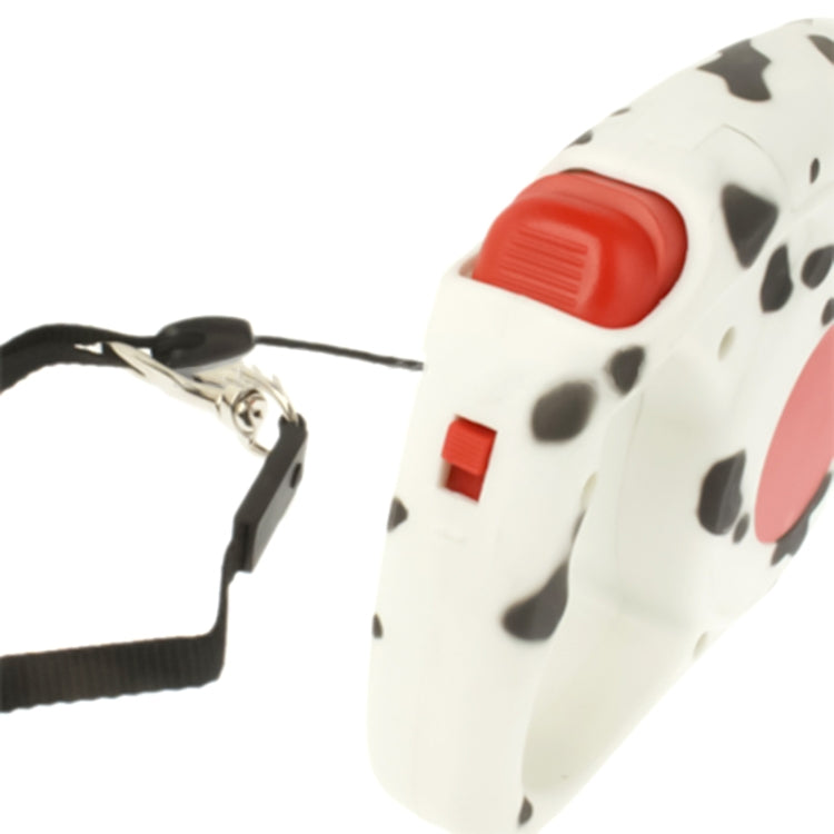 Pet Auto Stretch Traction Rope with Flashlight(White)