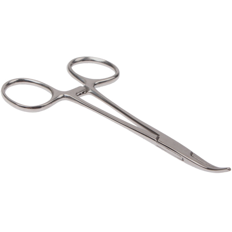 Pet Ear Forceps Hemostatic Ear Forceps Bend Head Pet Beauty Product(Silver)