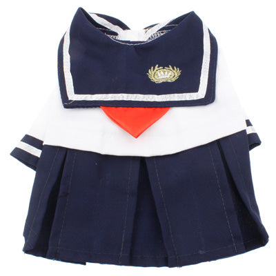 Spring and Summer Sailor / School Uniforms, Suitable for Teddy, Bichon, Poodle, Chihuahua (Size: S / 4-6)