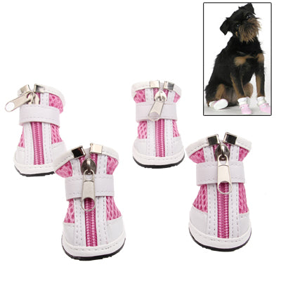 New Fashion Anti-Skidding Dog Shoes / Pet Shoes, Breathable Pet Footwear (4pcs in one pakege and the Price for 4pcs),