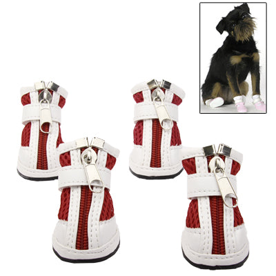 New Fashion Anti-Skidding Dog Shoes / Pet Shoes, Breathable Pet Footwear (4pcs in one pakege and the Price for 4pcs),