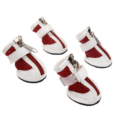 New Fashion Anti-Skidding Dog Shoes / Pet Shoes, Breathable Pet Footwear (4pcs in one pakege and the Price for 4pcs),
