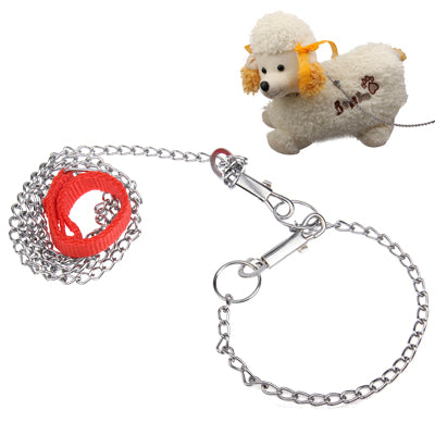 Iron Chain and Collar Traction Rope Dog Rope Chain for Puppy Dog Pet