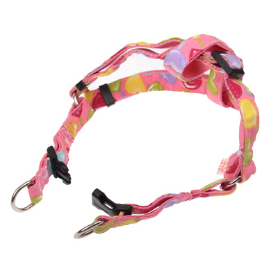 Pet Suppliers Nylon Rope Puppy Dog Leash Dog Pulling Belt and Harness(Pink)
