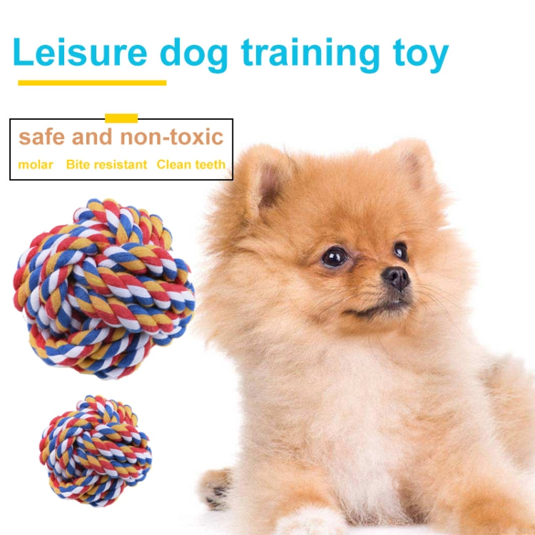 Cotton Rope Ball for Pets / Dog Cat Toy, Diameter 6.5cm, Random Color Delivery