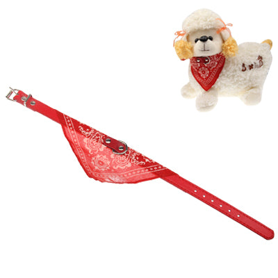 Dog Pet Triangular Bandage / Pet Triangle Towels /Saliva Towel (Red)