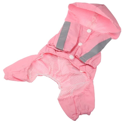 Stylish Hoodie Meshy Winter Warm Cloak Leisure Clothes Apparel for Puppy Dog Pet (Size: M)(Pink)