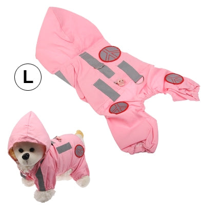 Stylish Hoodie Meshy Winter Warm Cloak Leisure Clothes Apparel for Puppy Dog Pet (Size: L)(Pink)