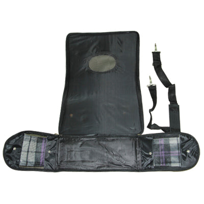 Grid Pattern Travel Totes Dog Carrier Bags, Size: 34 x 16 x 23cm