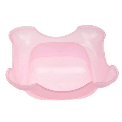 High-quality Transparent Plastic Dog Bowl Pet Water Feed Bowl (Pink)
