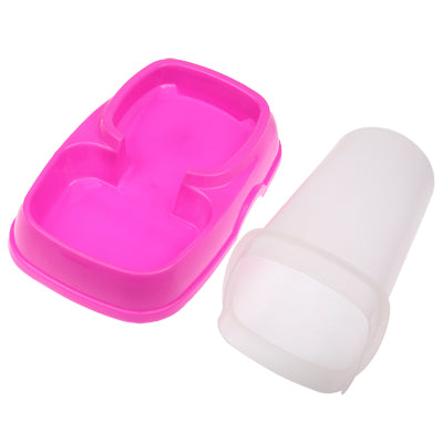 Pet Plastic Basin Automatic Water Dispenser,Capacity: 400ml (Magenta)