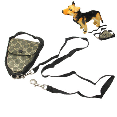 Multifunction Pet Walking Food / Money Bag with Lead Rope(Green)