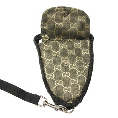 Multifunction Pet Walking Food / Money Bag with Lead Rope(Green)