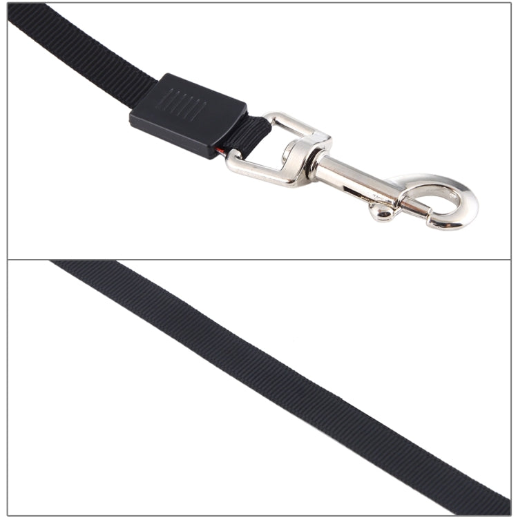 5m Black and White Grid Pattern Easy Operation Retractable Dog Leash(Black)