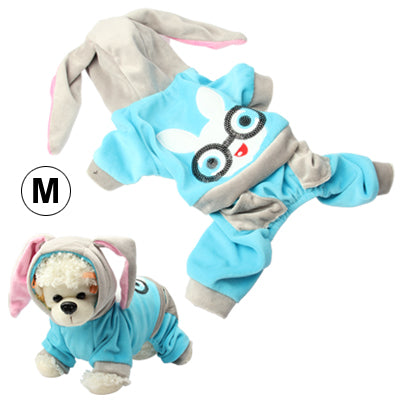 Rabbit Style Clothes Sweatshirt Slipover Pullover with Cap for Dog Pet