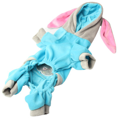 Rabbit Style Clothes Sweatshirt Slipover Pullover with Cap for Dog Pet