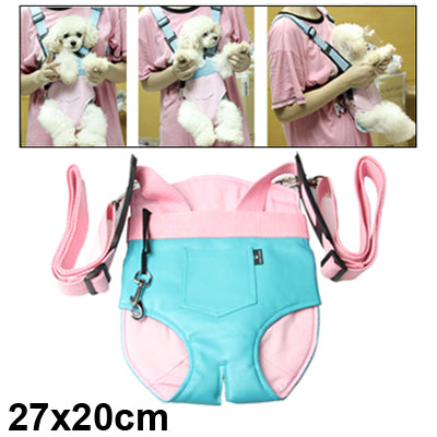 Small Size Soft Double Shoulders Pet Bag Dog Puppy Pack Dog Chest Bag Backpack