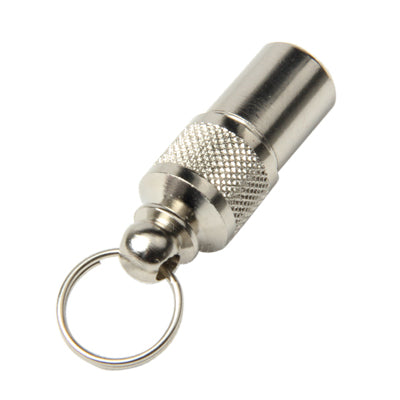 Metal Silver 8 x 21mm Pet Name Tube / Tag