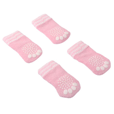 Cute Cotton Non-Slip Pet Socks(Pink)