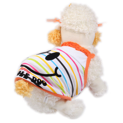 Stripe Smile style Sun-Top Clothes for Dog Pet