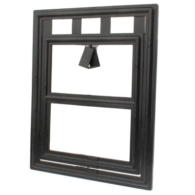 8 x 10 inch (20 x 25cm) Plastic Easy Screen Moustiquaire Pets Door(Black)