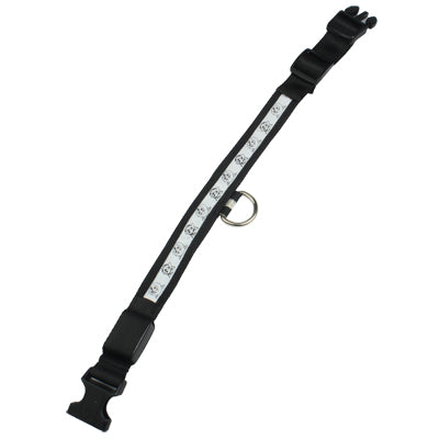 Cute Cartoon Pattern Adjustable 3-Mode LED Flashing Dog Collar, Size: