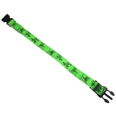 Cute Cartoon Pattern Adjustable 3-Mode LED Flashing Dog Collar, Size: L (Random Color Delivery)