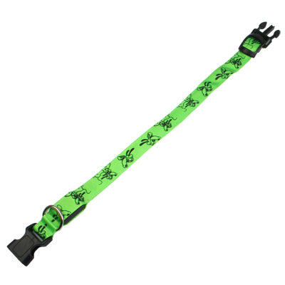 Cute Cartoon Pattern Adjustable 3-Mode LED Flashing Dog Collar, Size: L (Random Color Delivery)