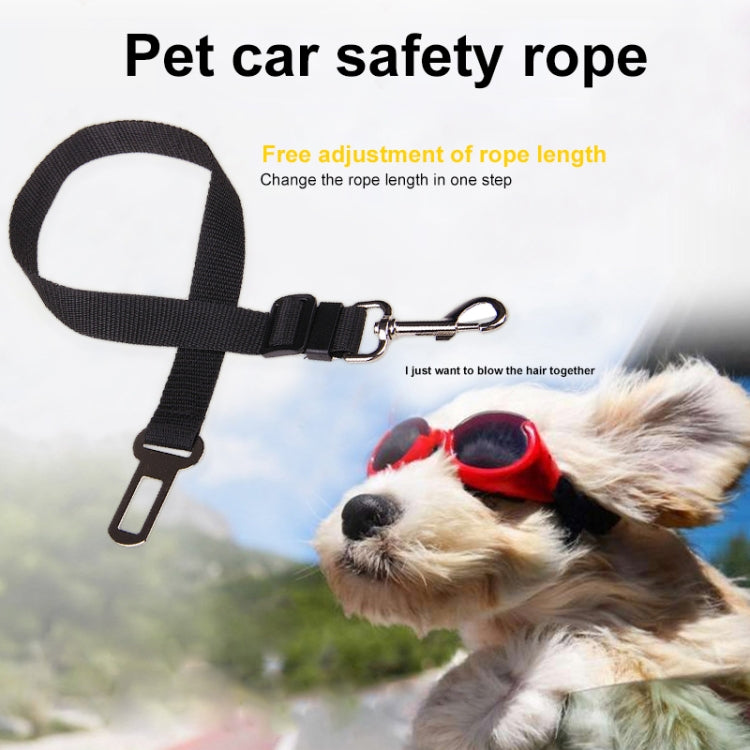 Adjustable Pet Cat Dog Car Safety Seat Belt Harness (Random Color Delivery)