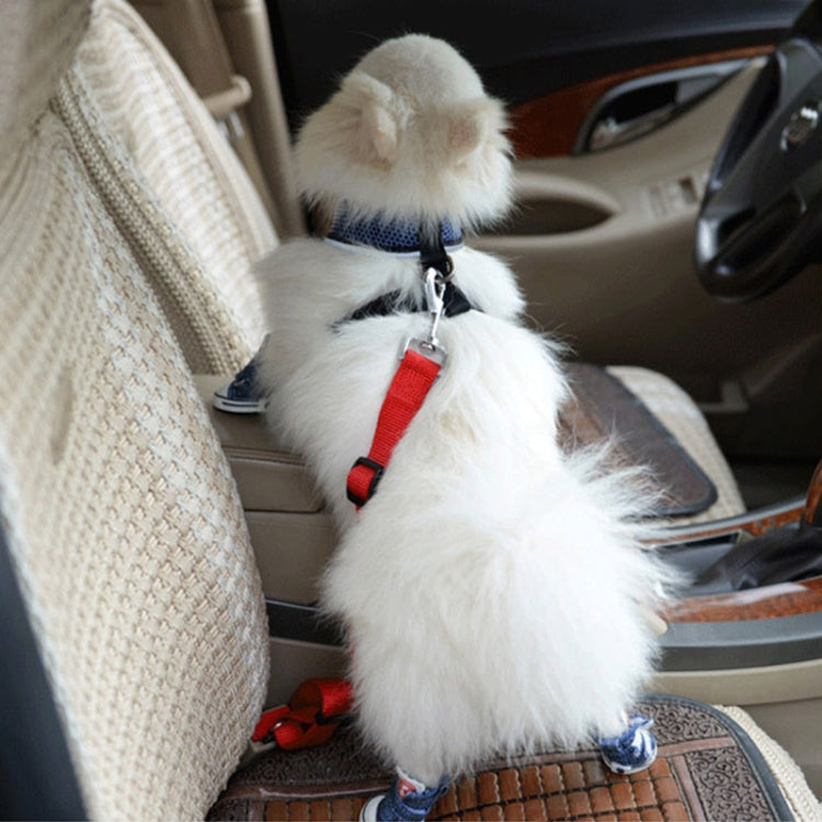 Adjustable Pet Cat Dog Car Safety Seat Belt Harness (Random Color Delivery)