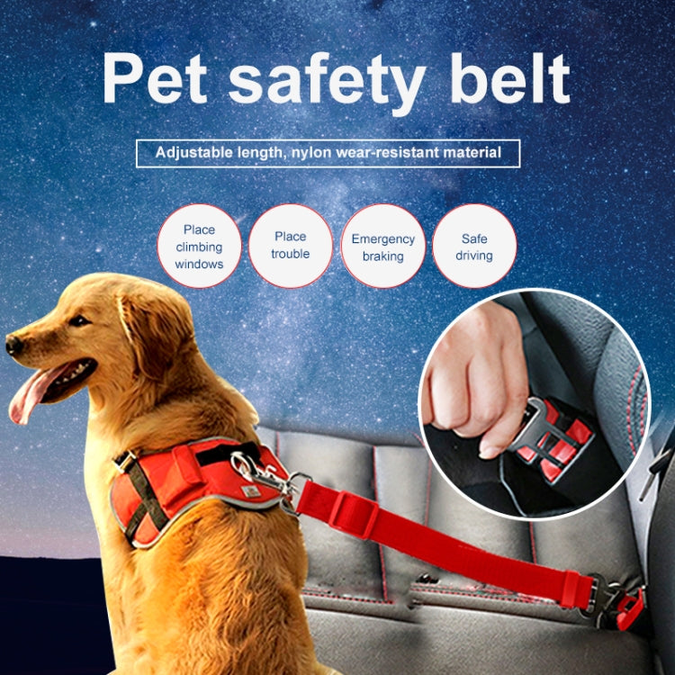 Adjustable Pet Cat Dog Car Safety Seat Belt Harness (Random Color Delivery)