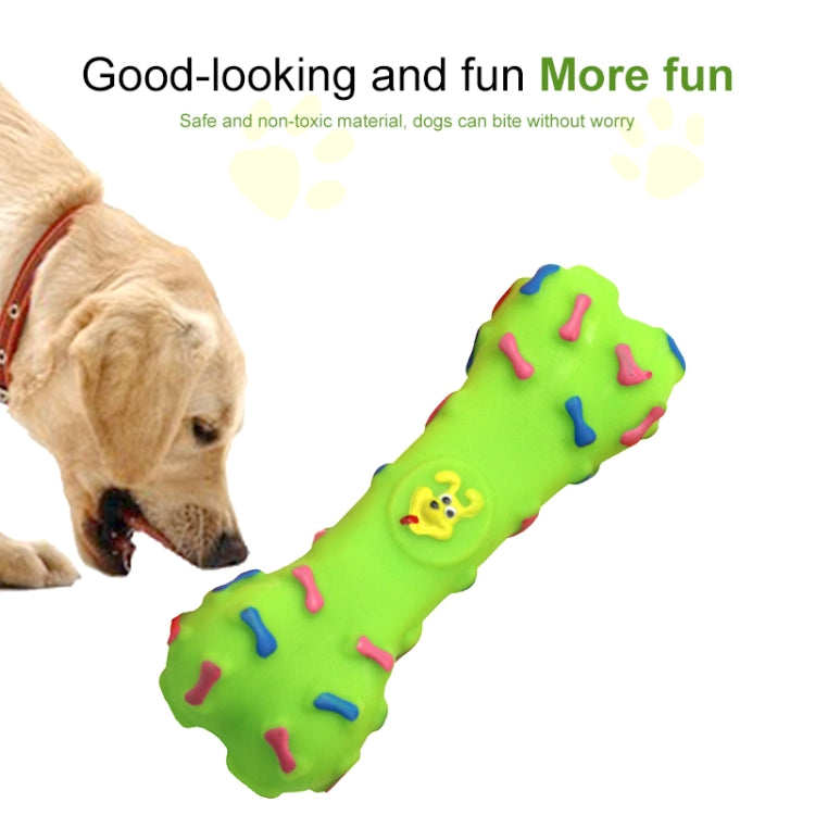 Bone Shape Plastic Pet Toys with Whistle for Dogs / Cats, Random Color Delivery