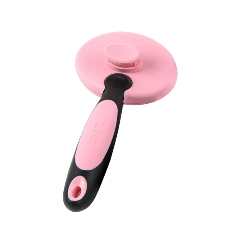 Handy Dog Grooming Hair Brush Self-Cleaning Pet Comb with Automatic Hair-Release(Pink)