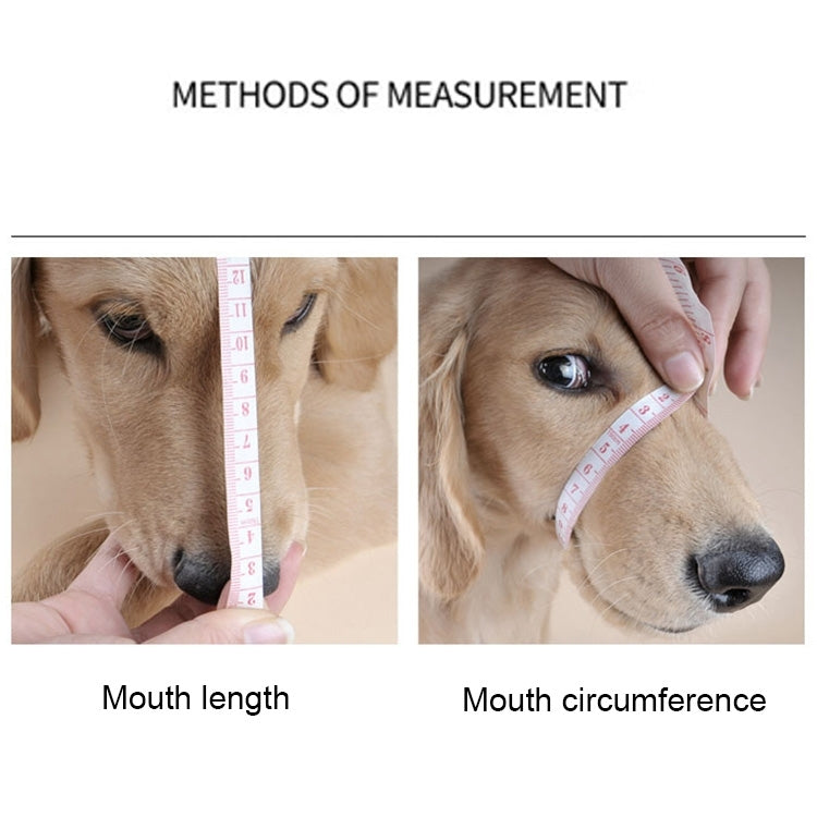 Steel Cage Style Dog Basket Wire Muzzle Protective Snout Cover with Leather Strap, Size: XL