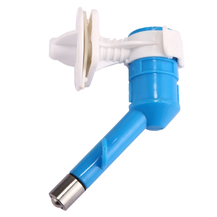 Pet Water Bottle Head ABS No Drip Stainless Nozzle Dispenser Drinker(Blue)