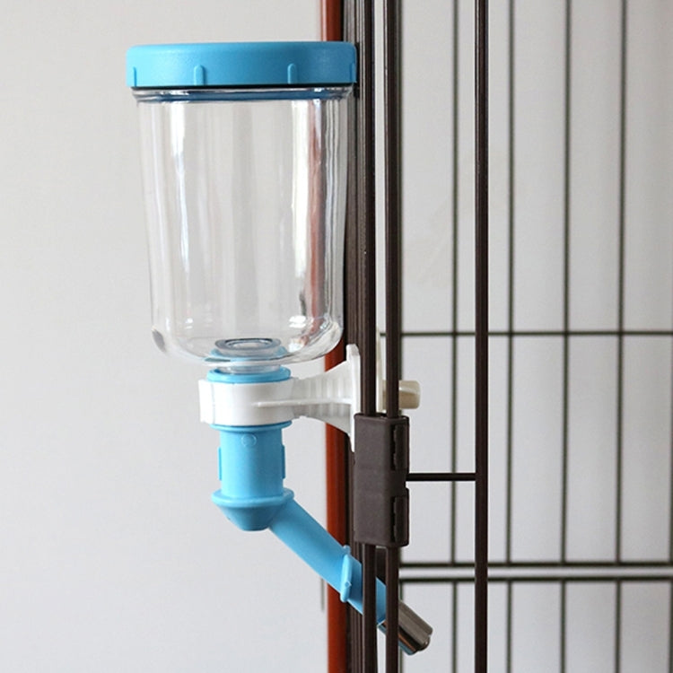 Pet Water Bottle Head ABS No Drip Stainless Nozzle Dispenser Drinker(Blue)