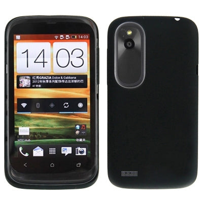 High Quality Version Back Cover for HTC T328W / Desire V(Black)