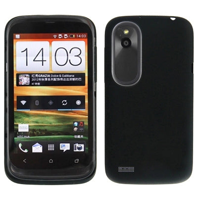 High Quality Version Back Cover for HTC T328W / Desire V(Black)