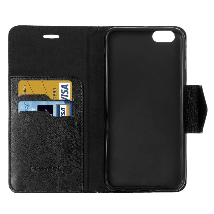 HAWEEL for iPhone 6 & 6s Magnetic PU Leather Case with Holder & Card Slots