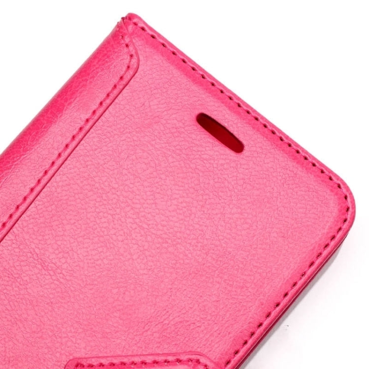 HAWEEL Magnetic PU Leather Case with Holder & Card Slots for iPhone 6 Plus(Magenta)