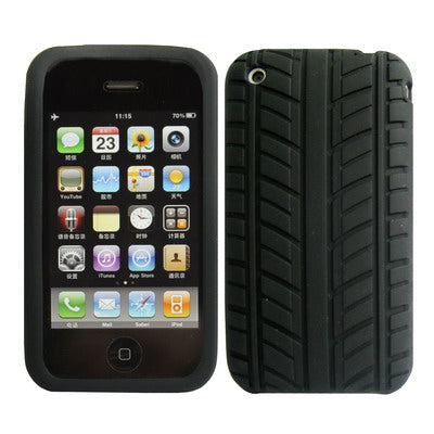 TYRE DESIGN Silicone Case for iPhone 3G / 3GS(Black)
