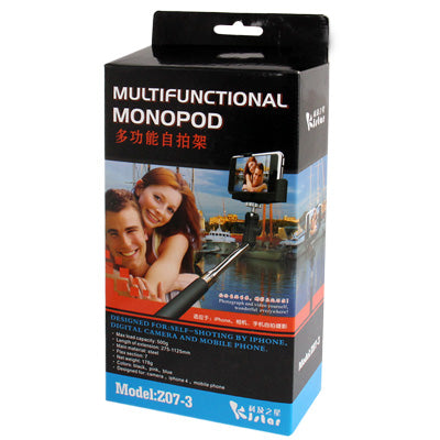 Multi-Function Extendable Mini Handheld Monopod for iPhone 4 & 4S and Camera, Length: 275 - 1125mm (Z07-3)