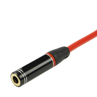 3.5mm Male to Female Jack Earphone Cable with Control Talk (Mic) for Monster Beats by Dr. Dre, Length: 1.2m, Red(Red)