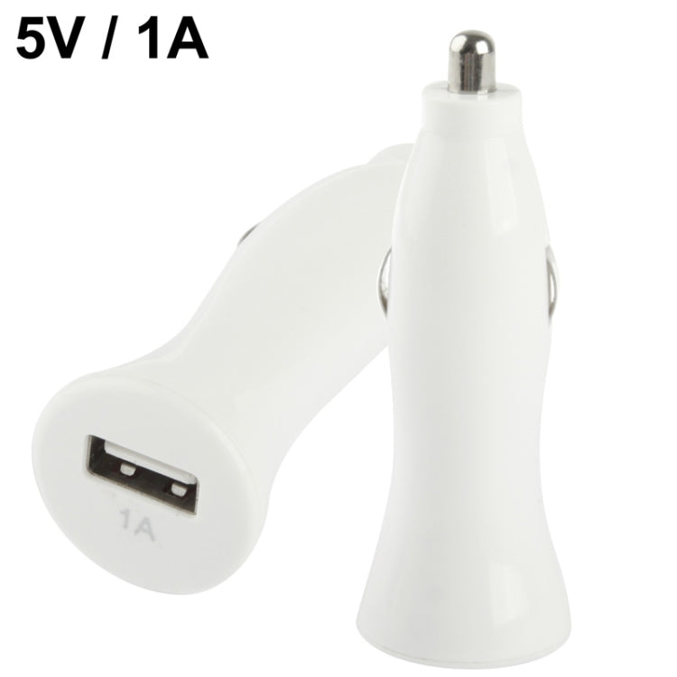 DC 5V / 1A Car Charger, For iPhone, Galaxy,  Huawei, Xiaomi, LG, HTC, other Smart Phones(White)