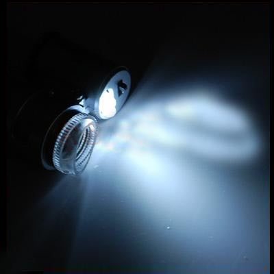 45X Zoom Microscope with LED Flash Light(White,Purple) for iPhone 4 & 4S