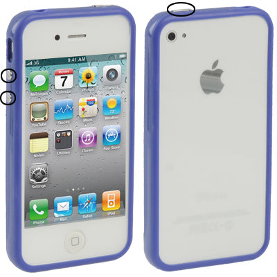 TPU + PC Material Bumper Frame with Keys for iPhone 4 & 4S