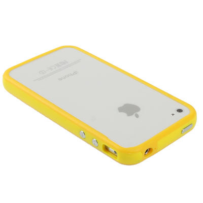 TPU + PC Material Bumper Frame with Keys for iPhone 4 & 4S
