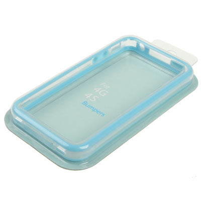 Bumper Frame TPU + PC Case with Keys for iPhone 4 & 4S