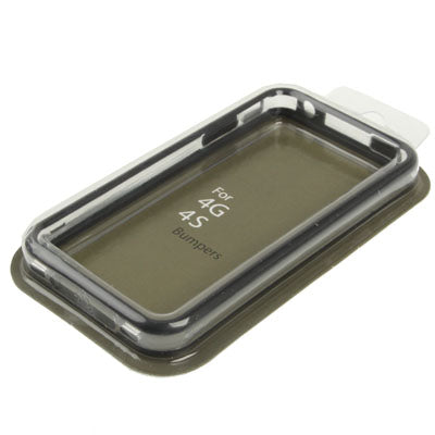 Bumper Frame TPU + PC Case with Keys for iPhone 4 & 4S