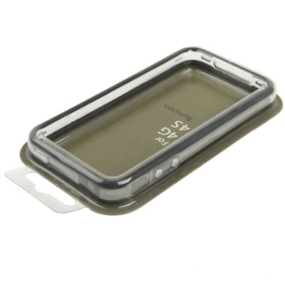 Bumper Frame TPU + PC Case with Keys for iPhone 4 & 4S